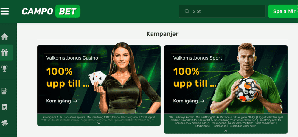 Campobet välkomstbonus