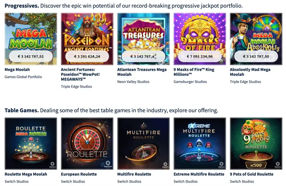 Games global portfölj