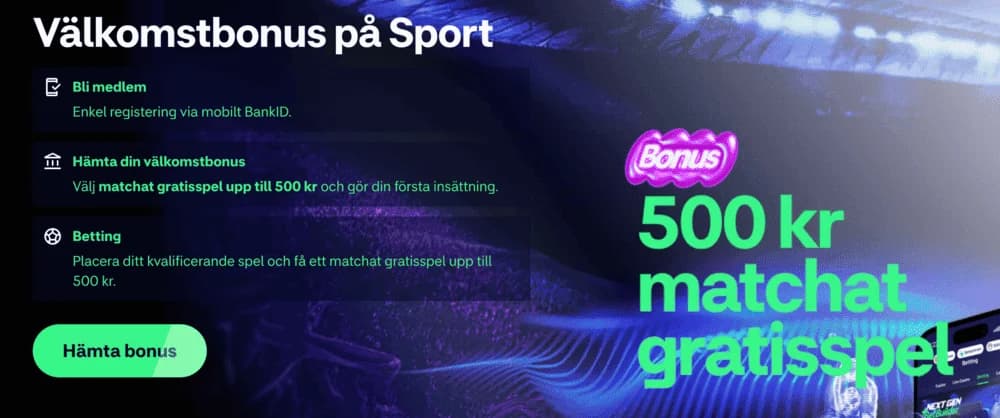 Hajper lanserar ny sportbonus