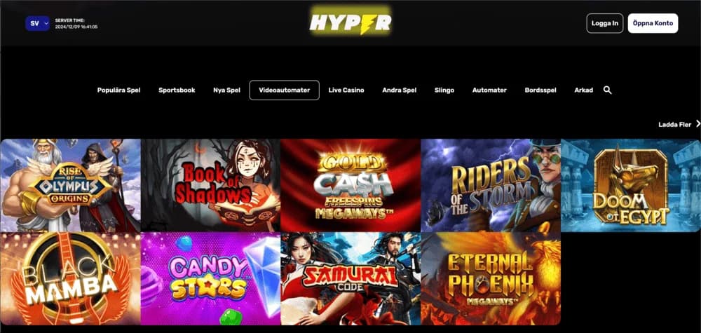 Hyper Casino slots