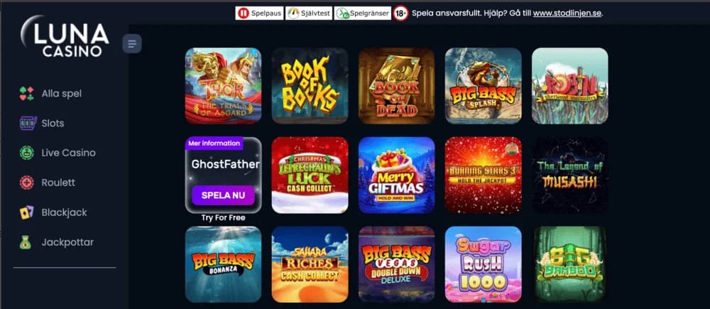 Luna Casino slots