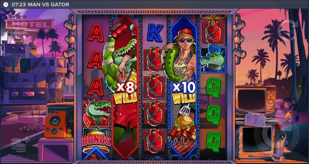 Man vs Gator spelplan