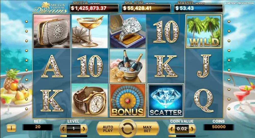 Mega Fortune Dreams spelplan