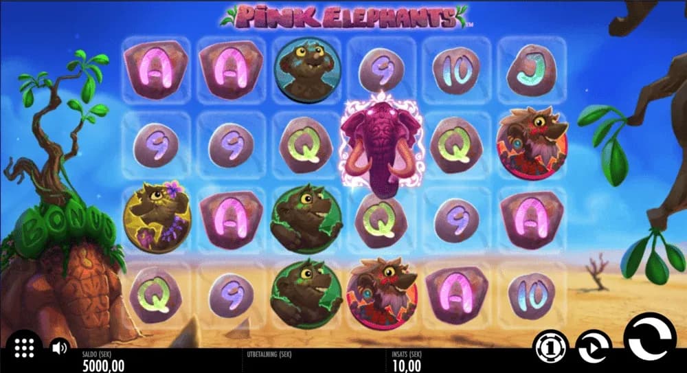 Pink elephants spelplan