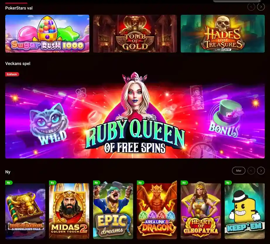 Pokerstars casinolobby