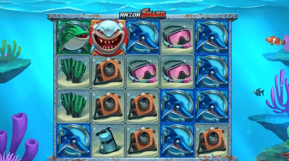 Razor Shark spelplan