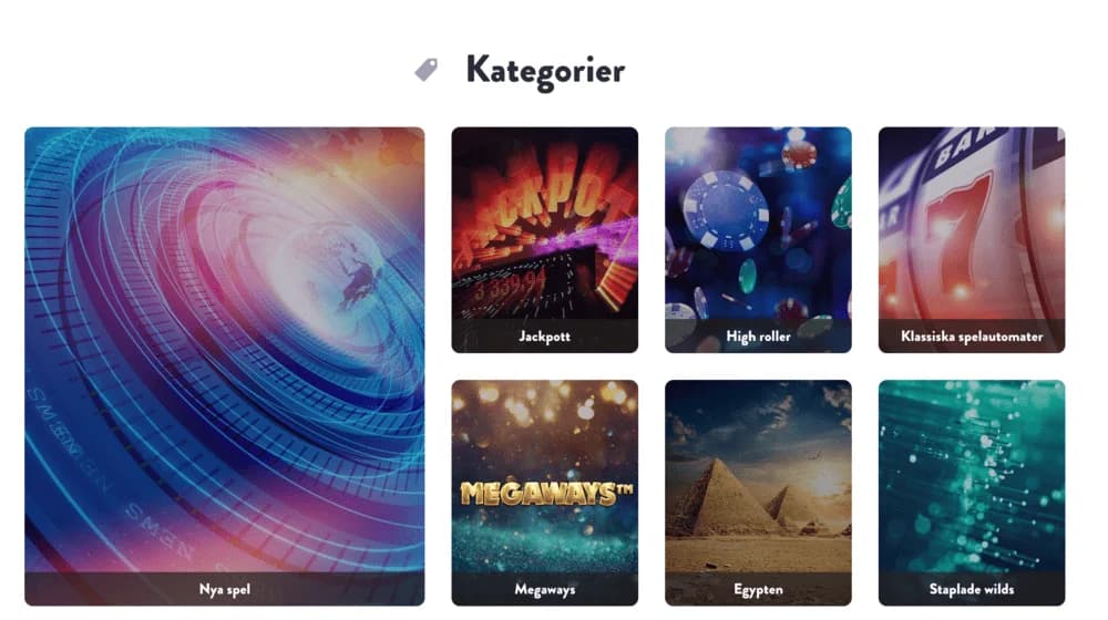 Spelutbud hos Dunder Casino