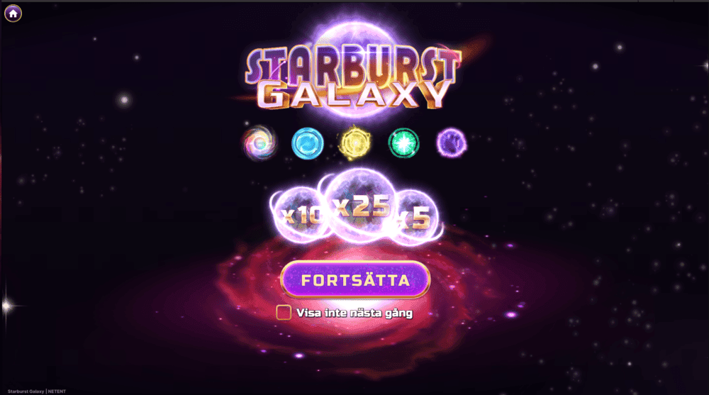 Starburst Galaxy - NetEnt