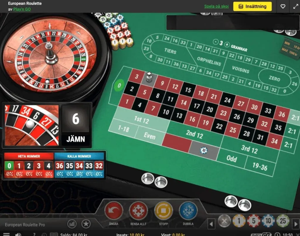 kulan landar i roulette