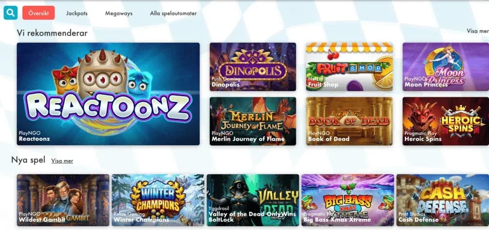 Turbovegas spelutbud