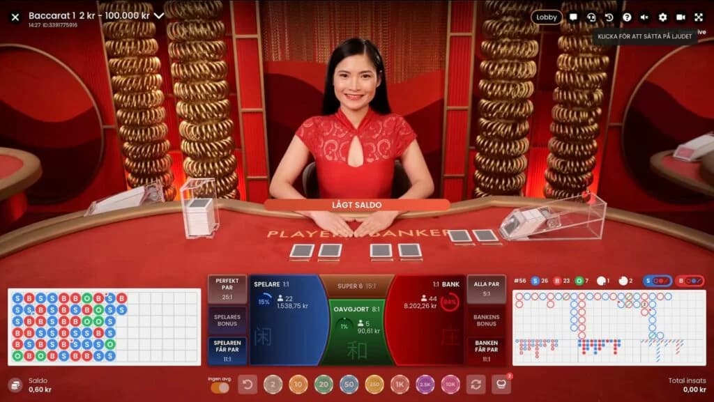 baccarat live casino