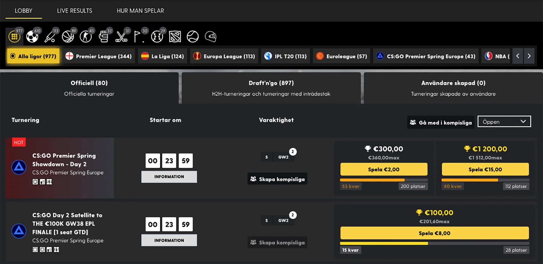 Bethard fantasy sport
