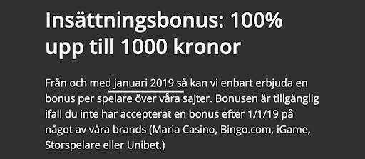 bonusvillkor från Storspelare
