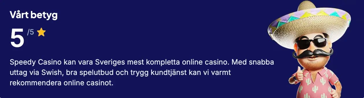 casino med bra betyg