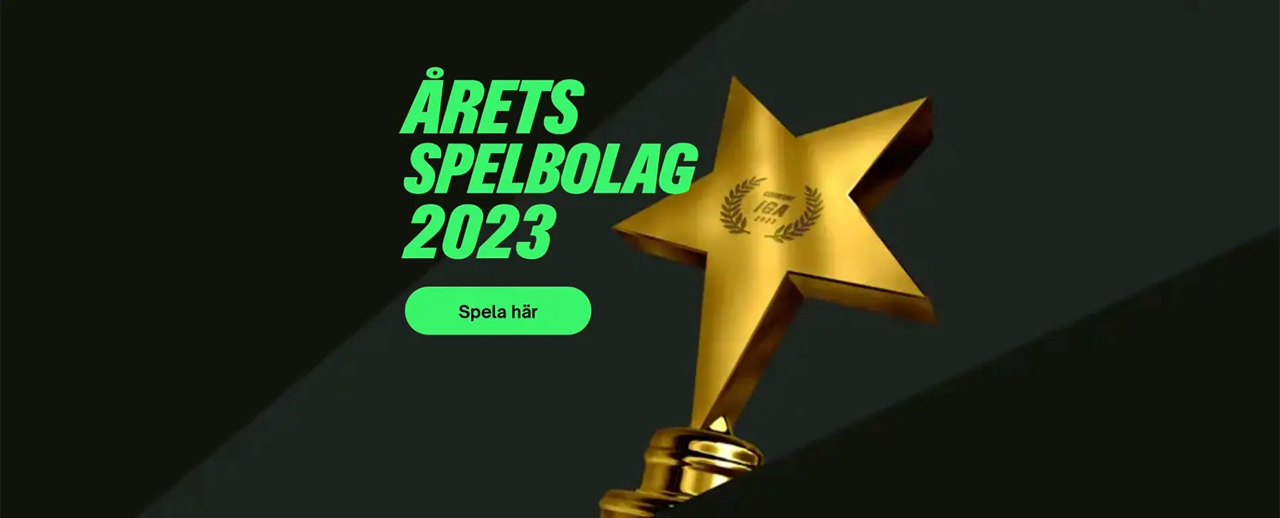 ComeOn Casino - Årets spelbolag 2023