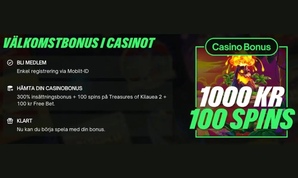 ComeOn ny casino bonus