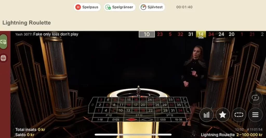 Live casino i mobilen