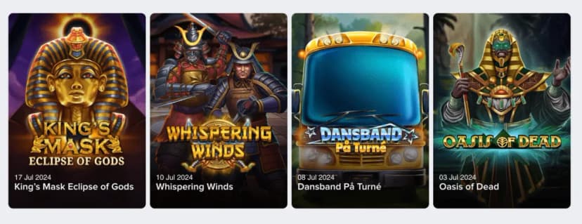 nya slots i juli från playn go