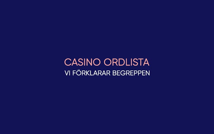 Vanliga casinotermer – ordlista