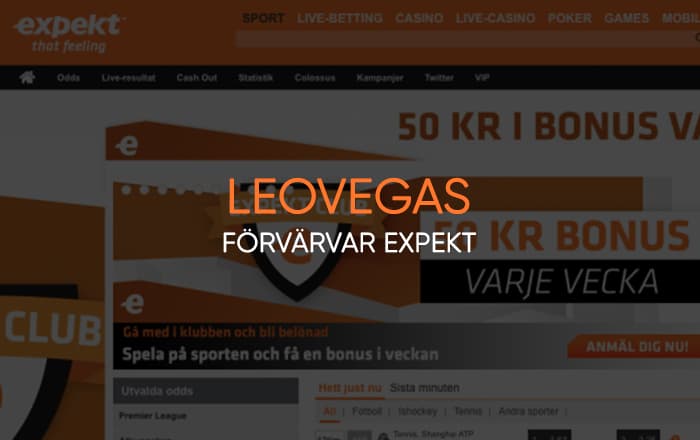 LeoVegas förvärvar Expekt