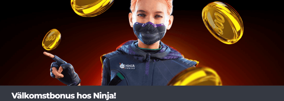 Ninja Casino lanserar välkomstbonus