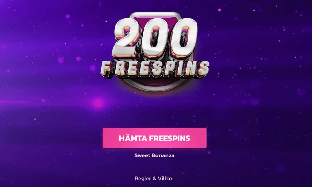 200 free spins på Sweet Bonanza hos Casinoepic