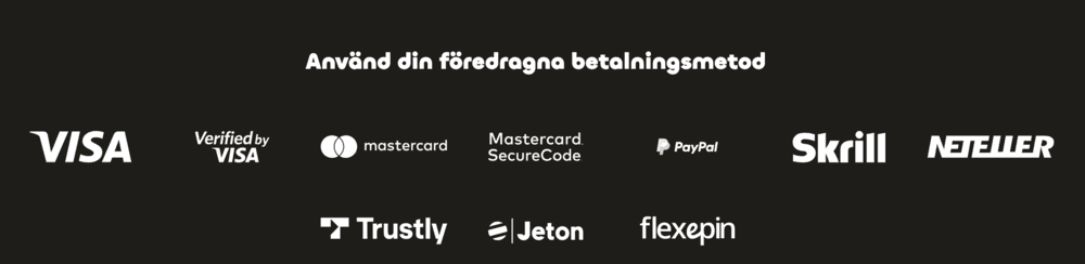 Betalningsmetoder hos casinocasino