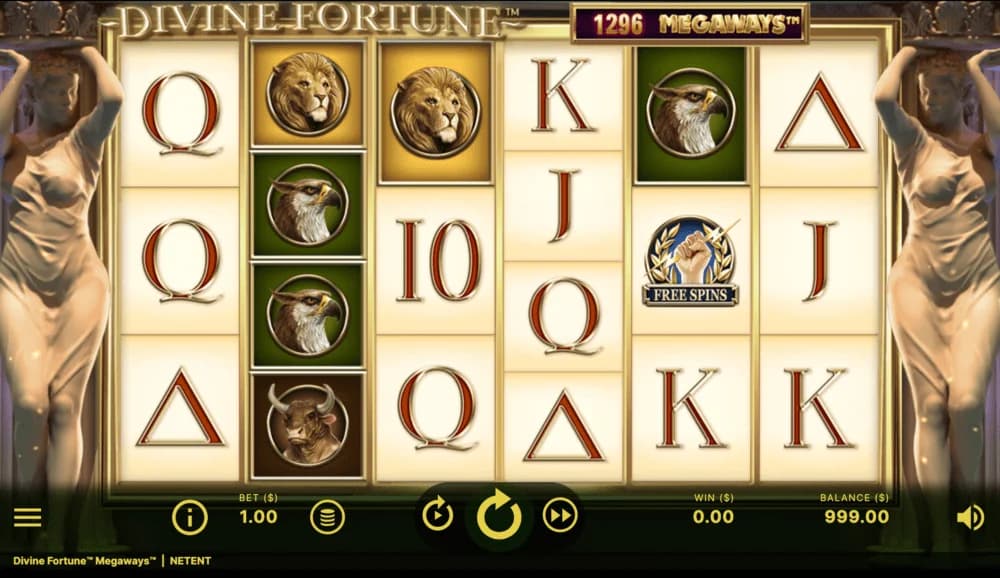 Divine Fortune Megaways spelplan