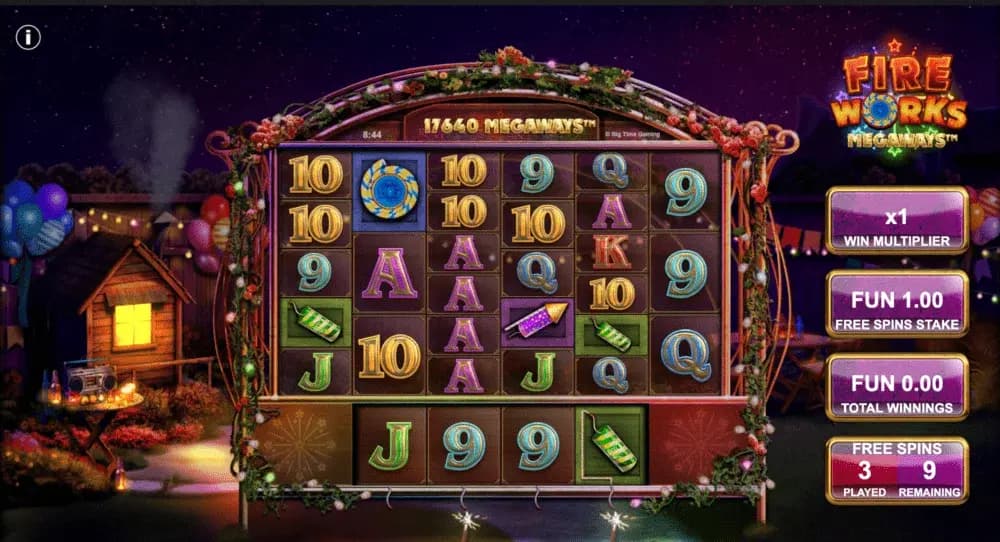 Fireworks Megaways free spins
