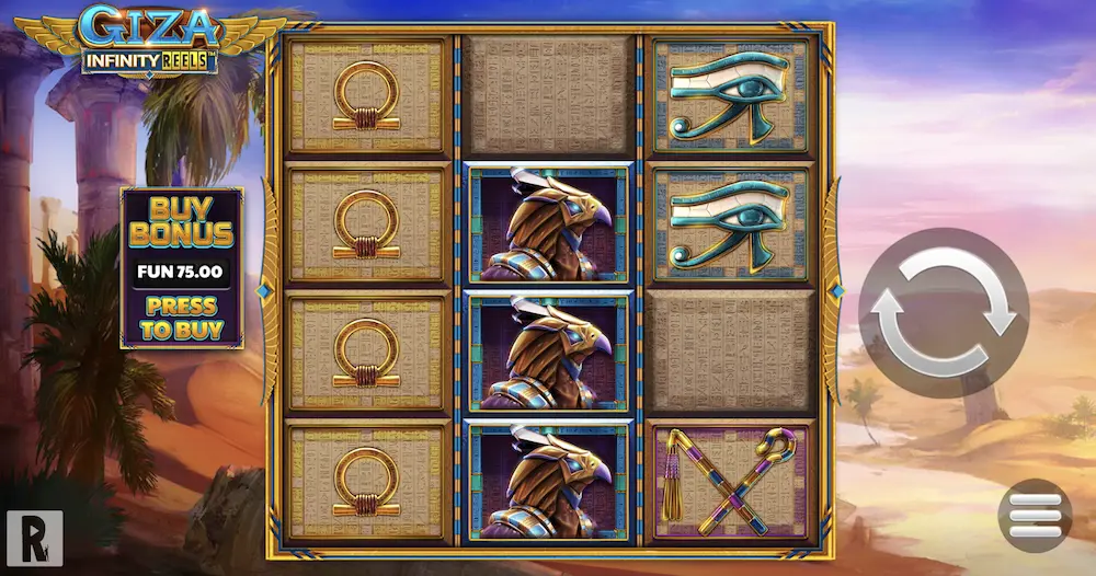 Giza Infinity Reels spelplan