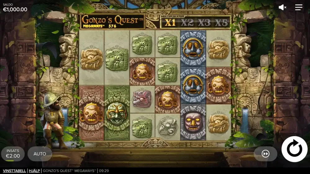 Gonzos quest megaways spelplan