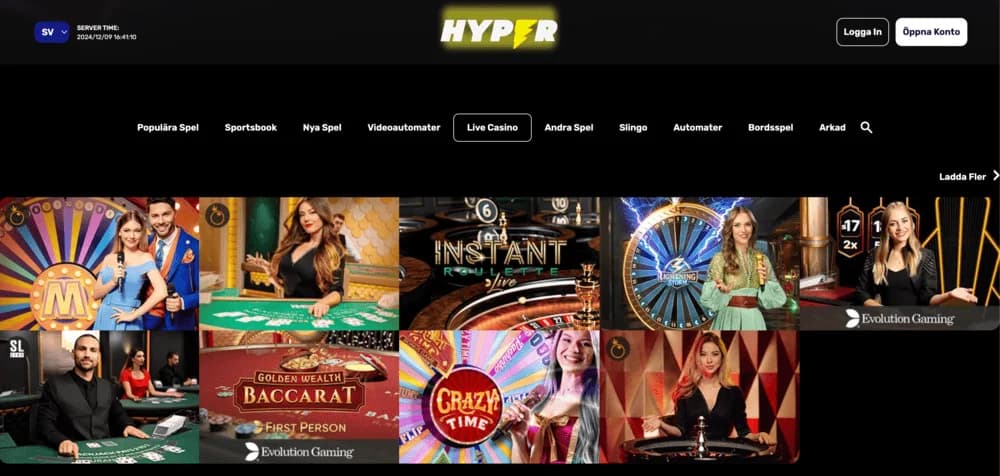 Hyper live casino