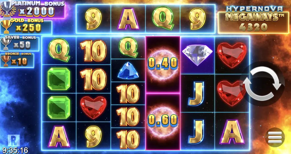 Hypernova Megaways slot