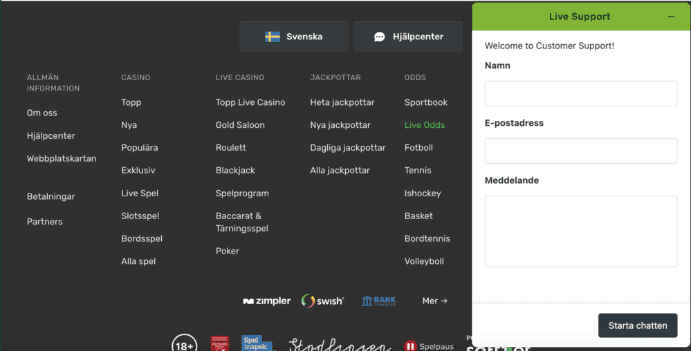 Kundsupport Campobet