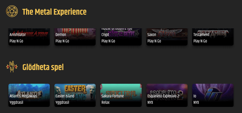 Metal Casino casinospel