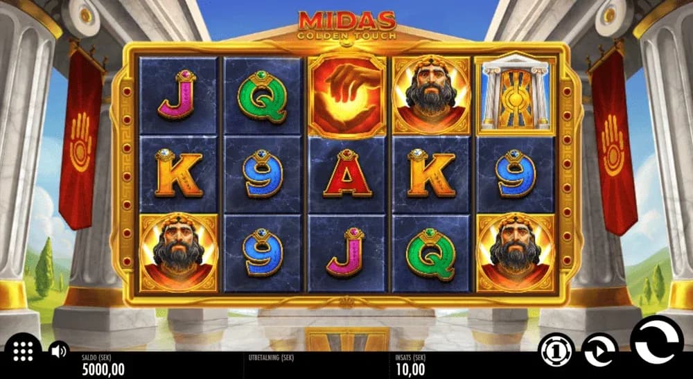 Midas golden touch spelplan
