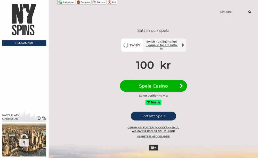 Nyspins registrering