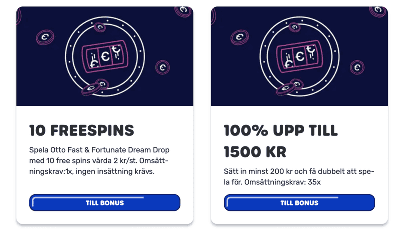 Otto casino bonus