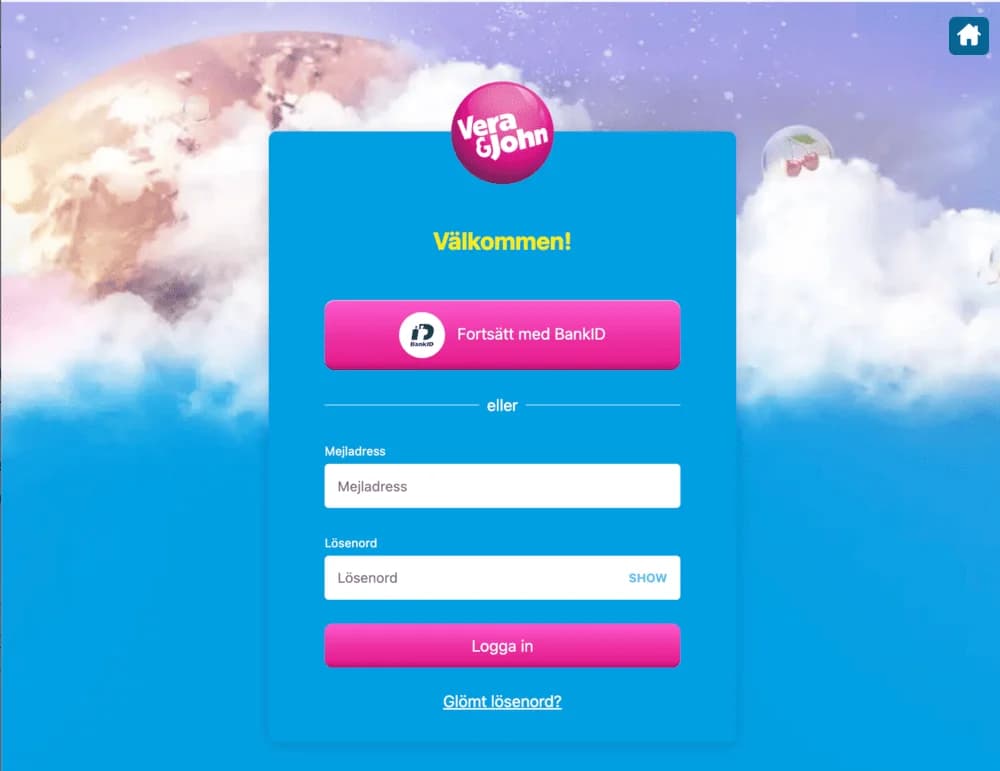 Registrering hos Vera&John