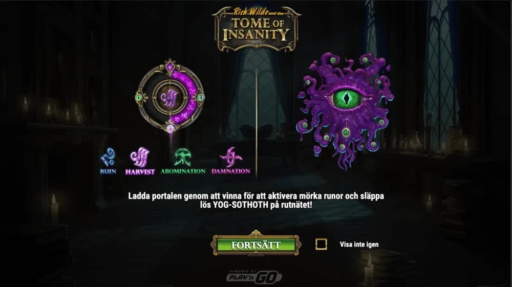 Rich Wilde and the Tome of Insanity - Playn go