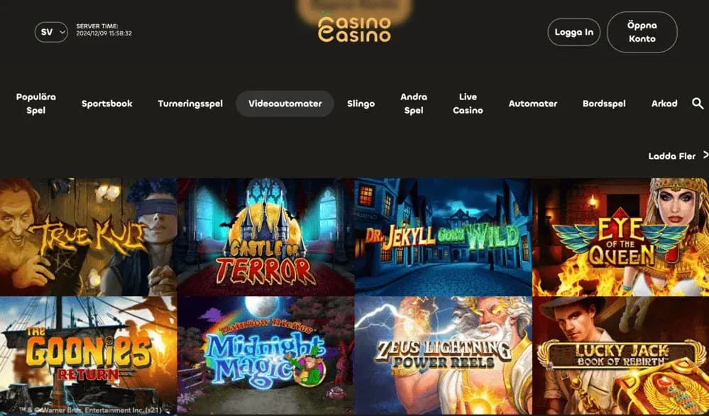 Slots hos casinocasino