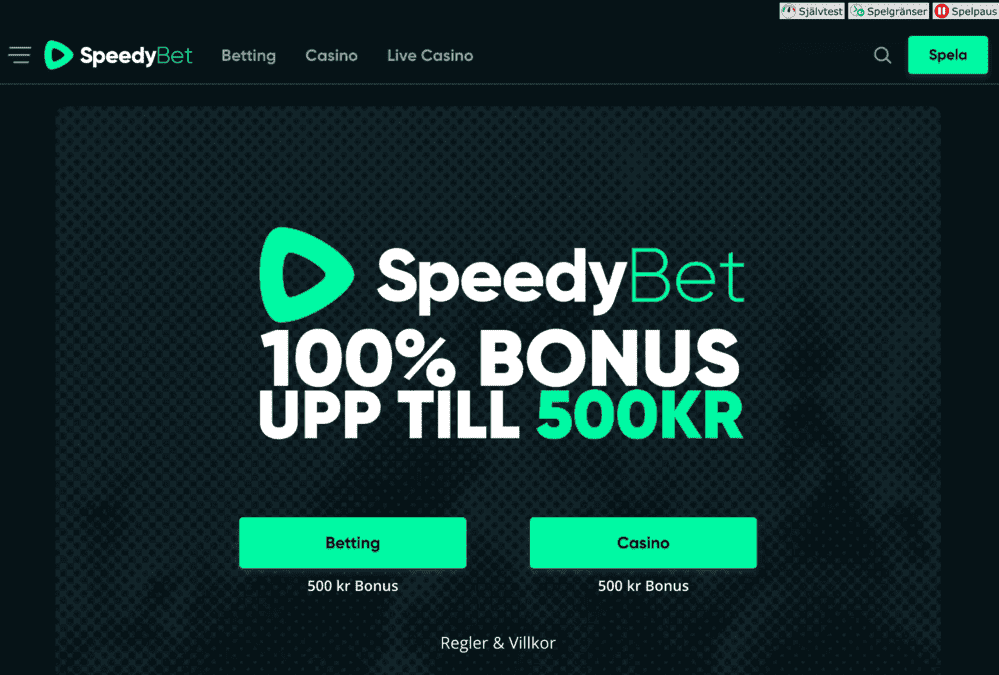 Speedybet välkomstbonus