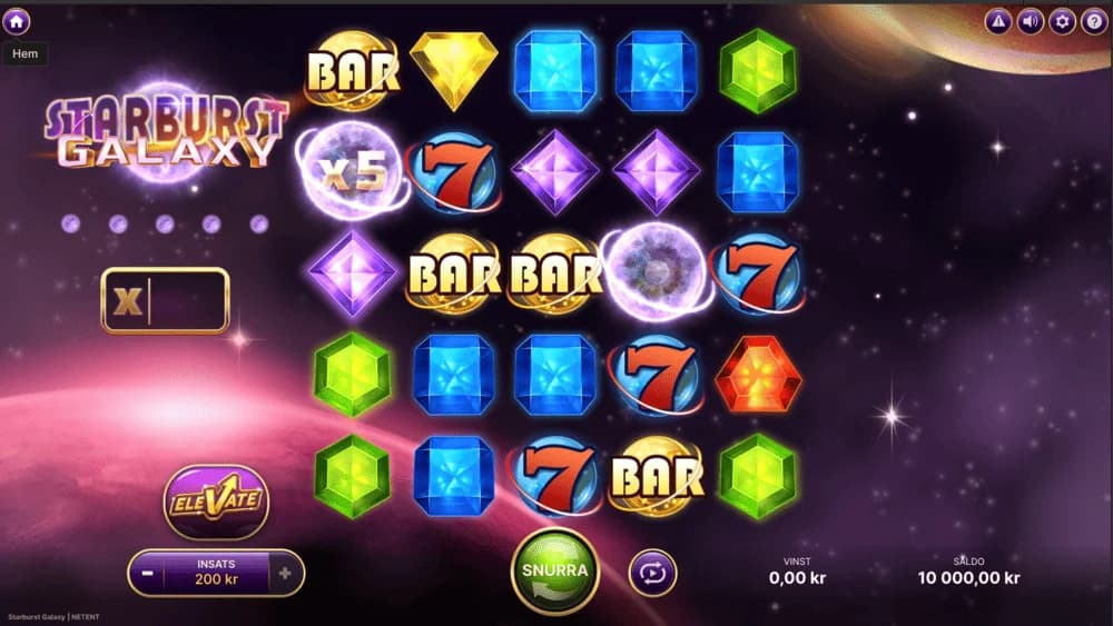 Starburst Galaxy spelplan