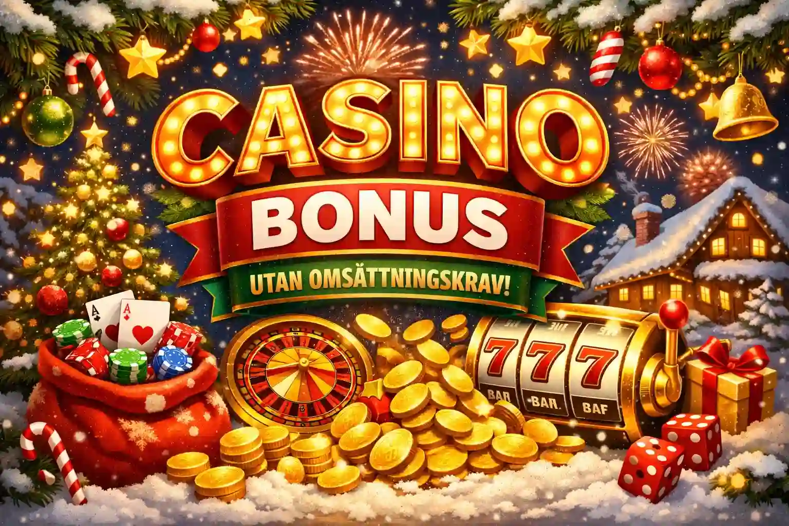 Casino bonus utan omsättningskrav julen 2025