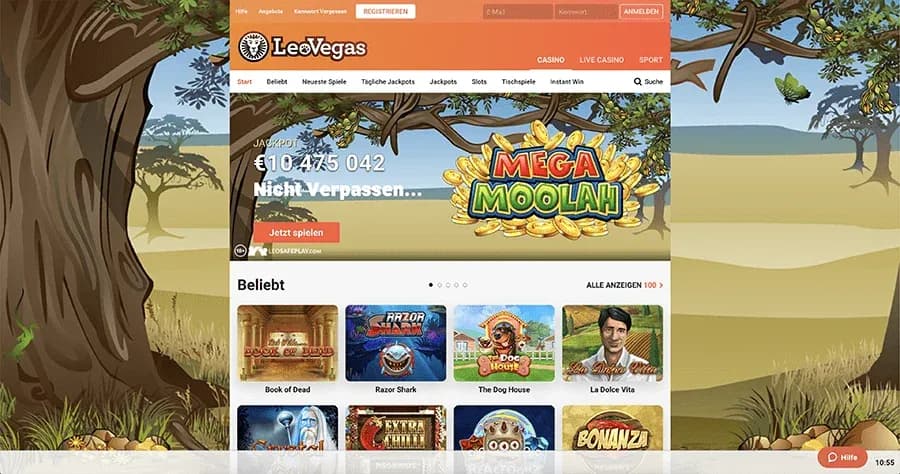 leovegas jackpottar och slots