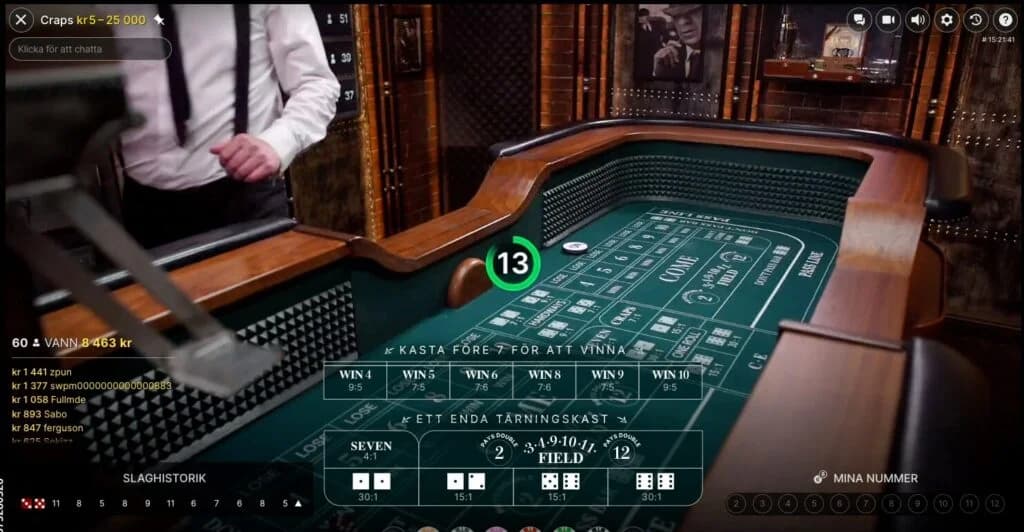 live craps