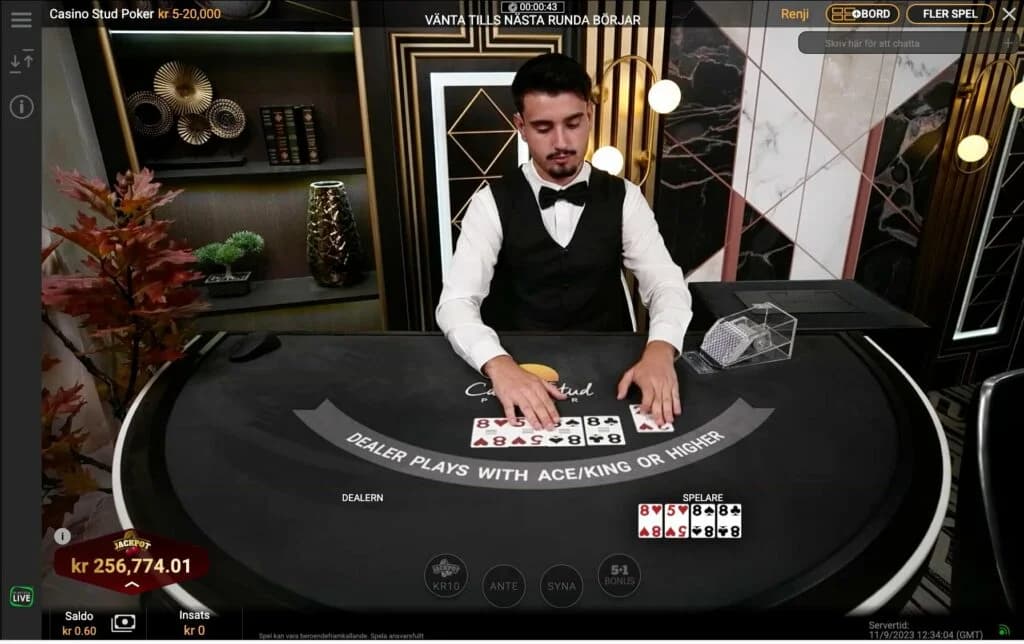 live poker casino stud