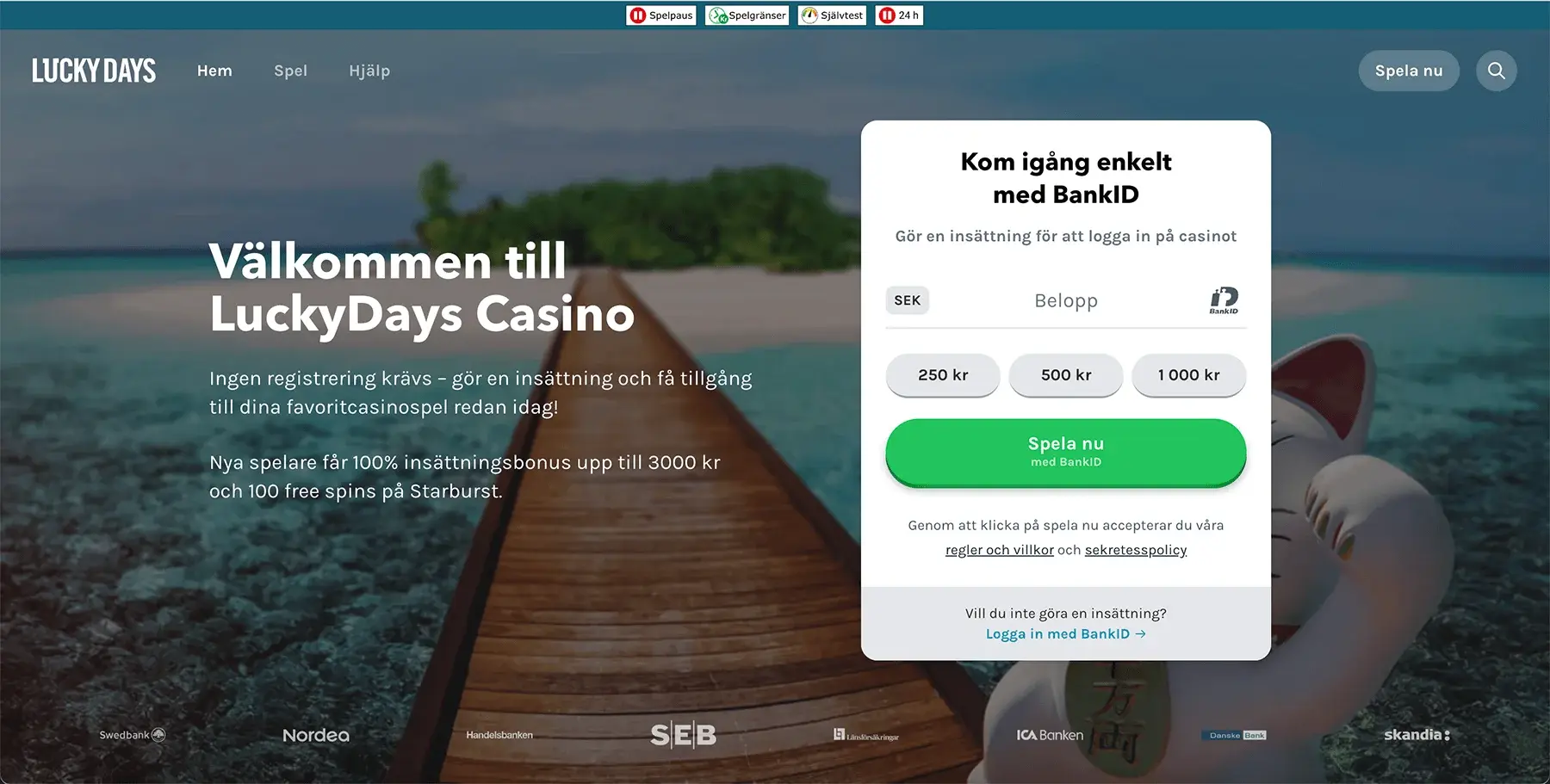 Lucky Days Casino nylansering