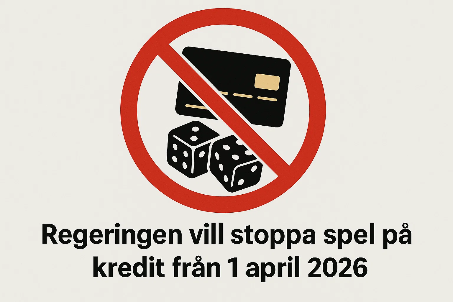 regeringen vill stoppa spel på kredit