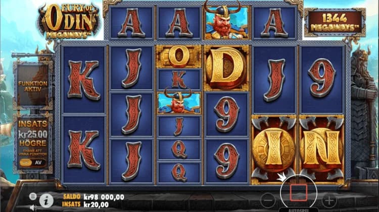 Fury of Odin Megaways scatter för free spins